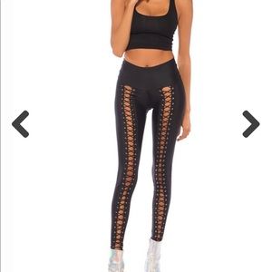 Littleblackdiamond lace up pants